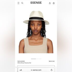 Rag & Bone Straw Panama Summer Hat